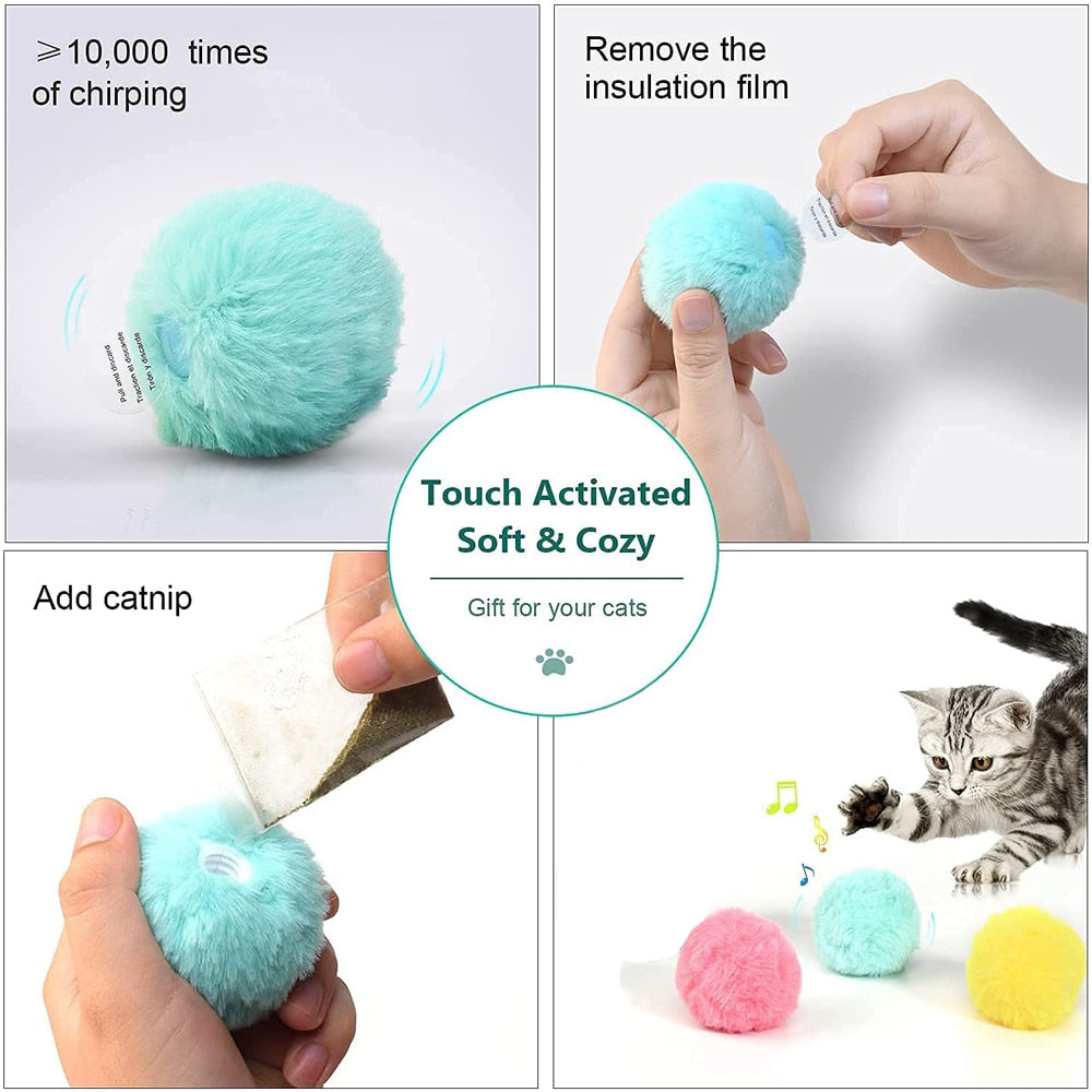Toys Interactive Ball with Catnip