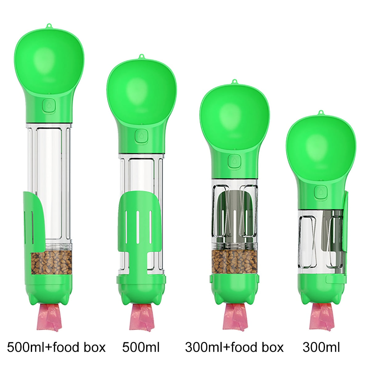 Dog Travel 4 in 1 Portable Water Bottle Feeder