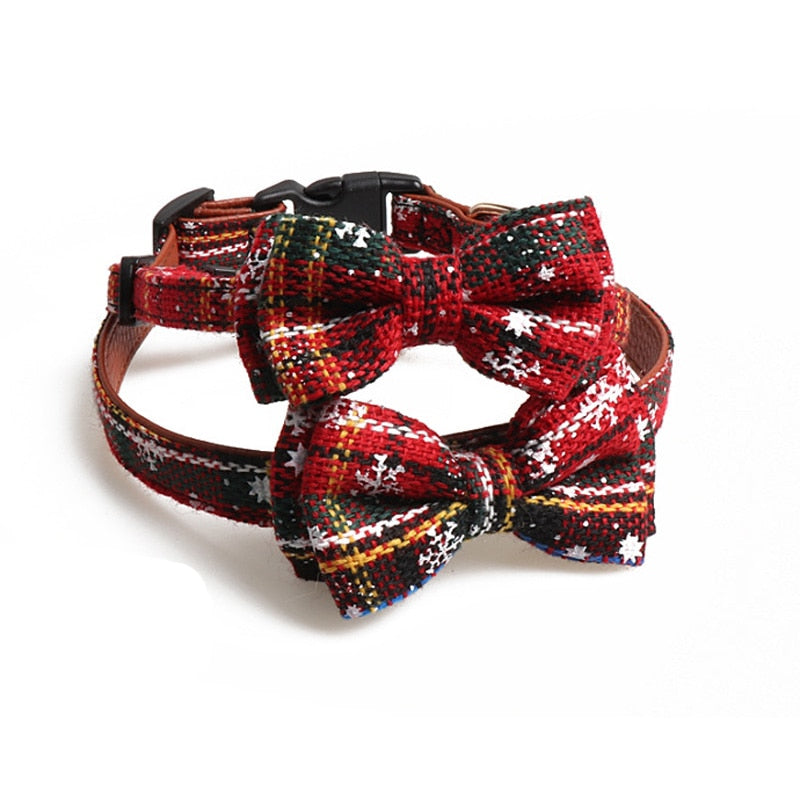 Cute Bowknot Collars Christmas