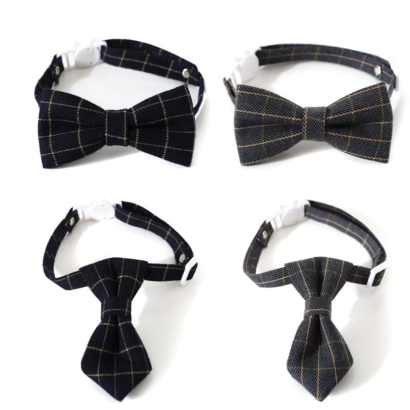 Plaid Bowknot Collar