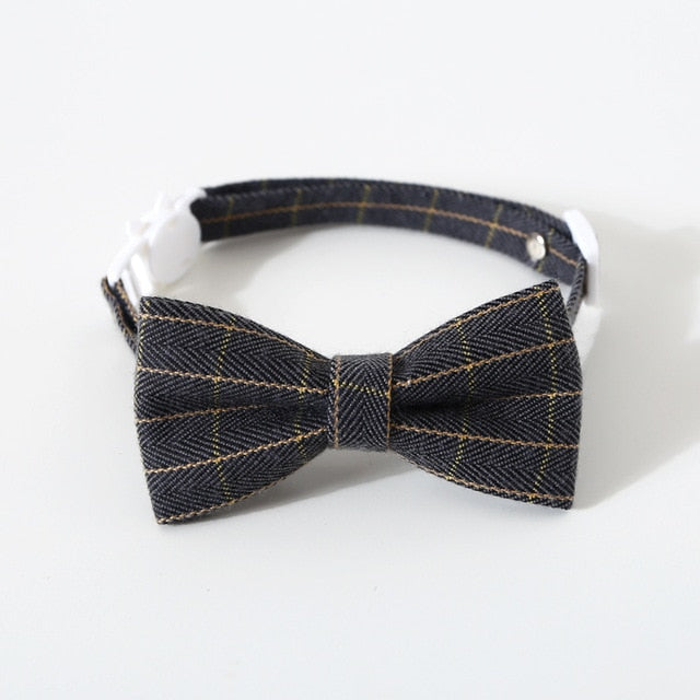 Plaid Bowknot Collar