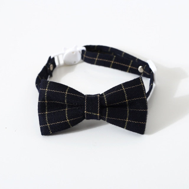 Plaid Bowknot Collar