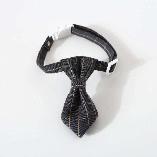 Plaid Bowknot Collar