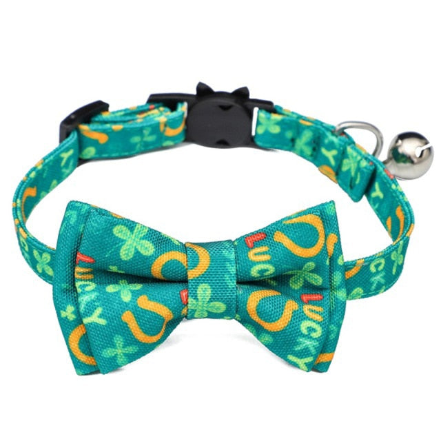 Plant Pattern Cats Collar