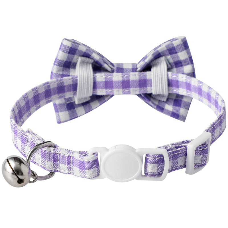 Candy Color Plaid Bowknot