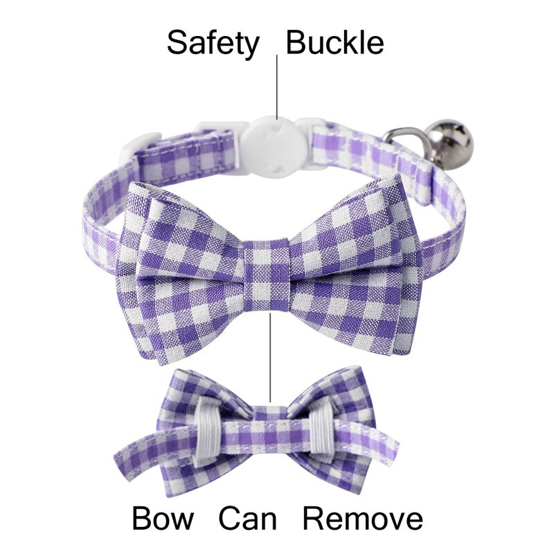 Candy Color Plaid Bowknot