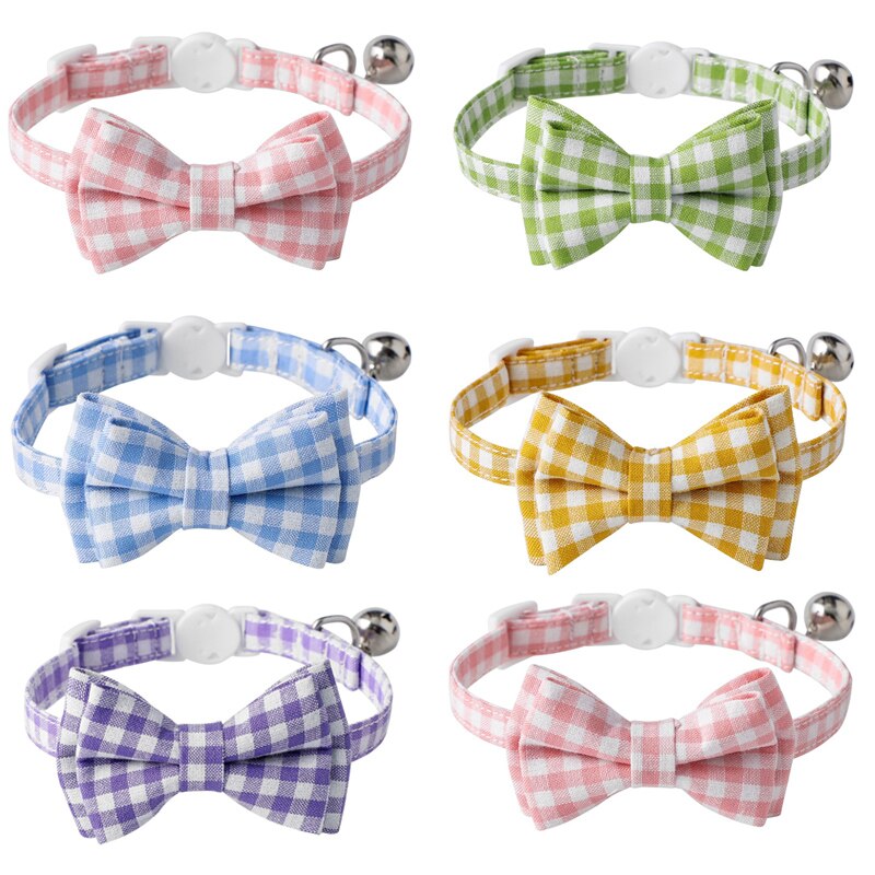 Candy Color Plaid Bowknot