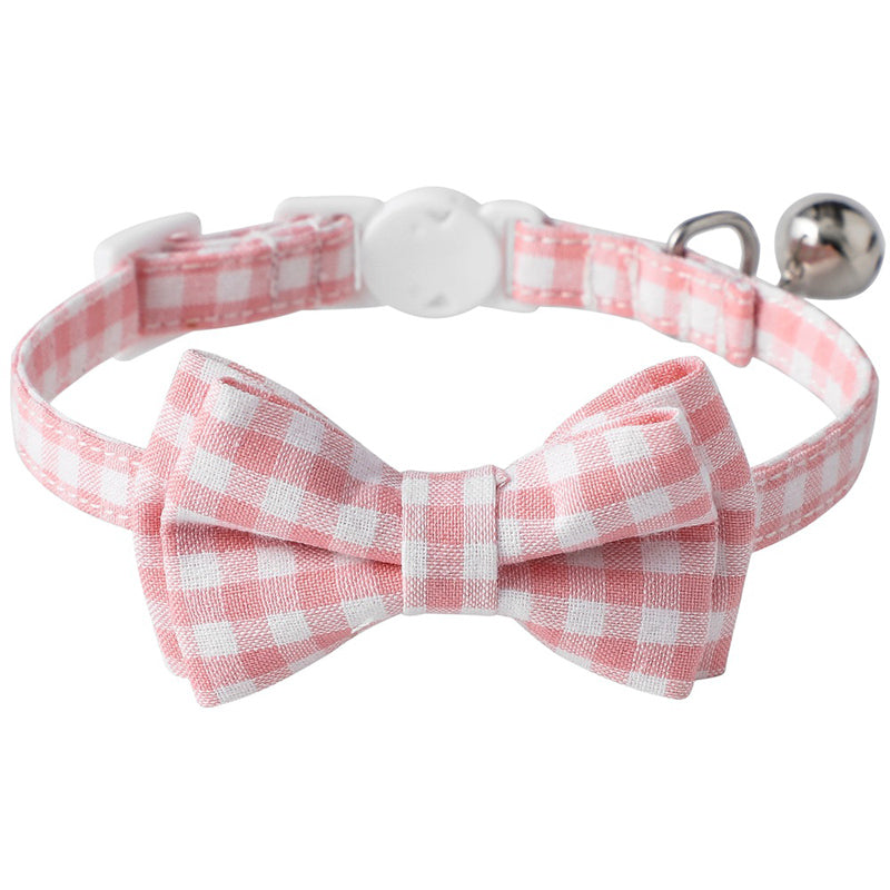 Candy Color Plaid Bowknot