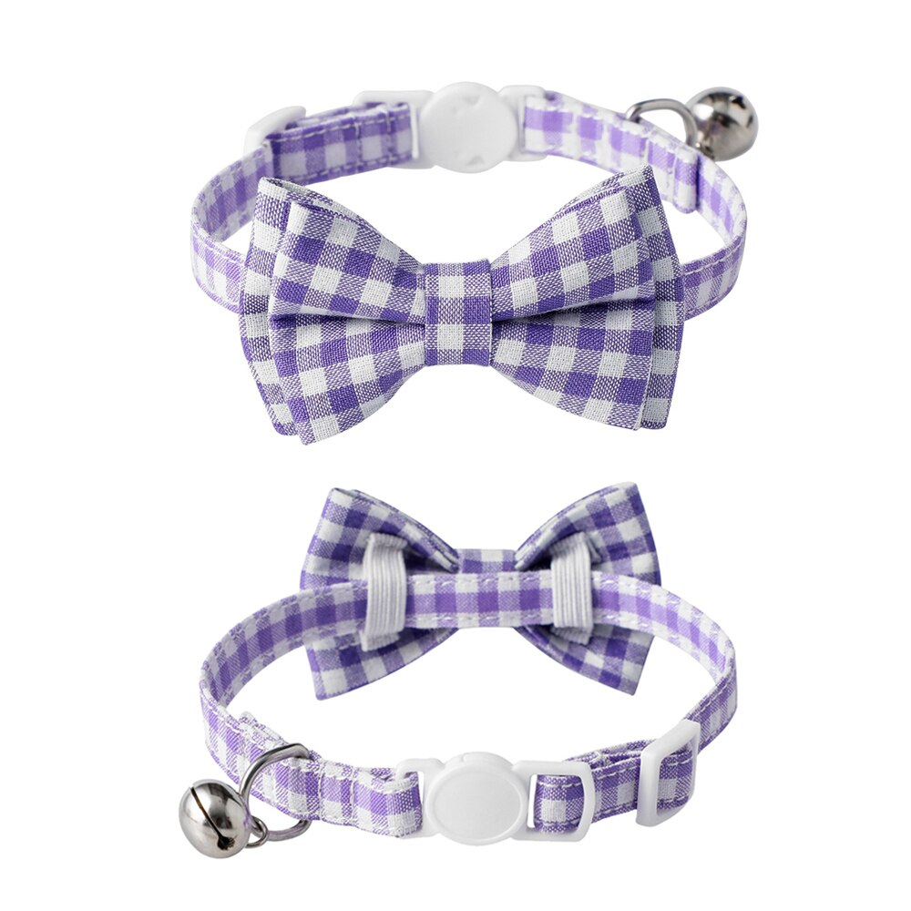 Candy Color Plaid Bowknot