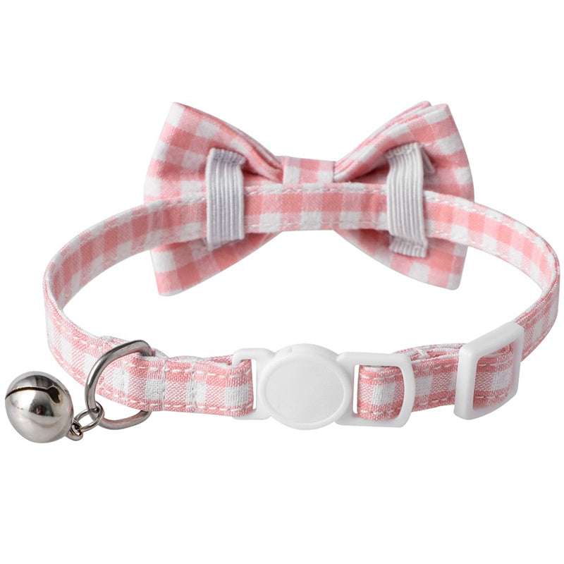 Candy Color Plaid Bowknot